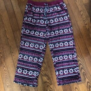 Nautica L fuzzy fleece PJ Lounge bottoms